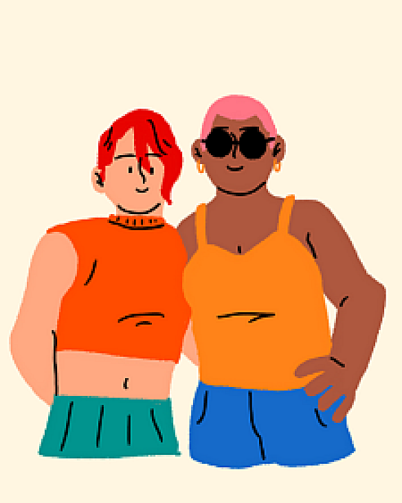 Jugendliche, die sich umarmen